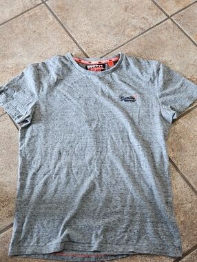 Superdry Men’s Grey Crew Neck T-Shirt